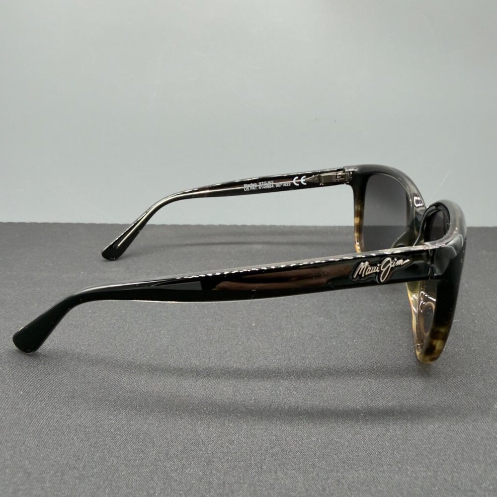Maui Jim Starfish MJ 744-02T Sunglasses Black Tortoise Grey Lens 56-16-140 - Picture 7 of 10